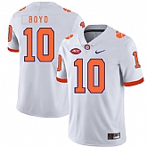 Clemson Tigers 10 Tajh Boyd White Nike College Football Jersey Dzhi,baseball caps,new era cap wholesale,wholesale hats
